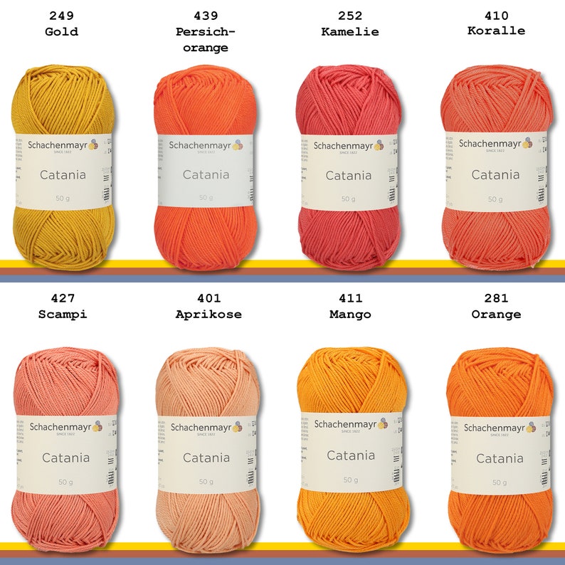 Schachenmayr 50 g Catania Knitting Crochet Cotton Amigurumi 63 Colors another 47 colors in another offer image 3