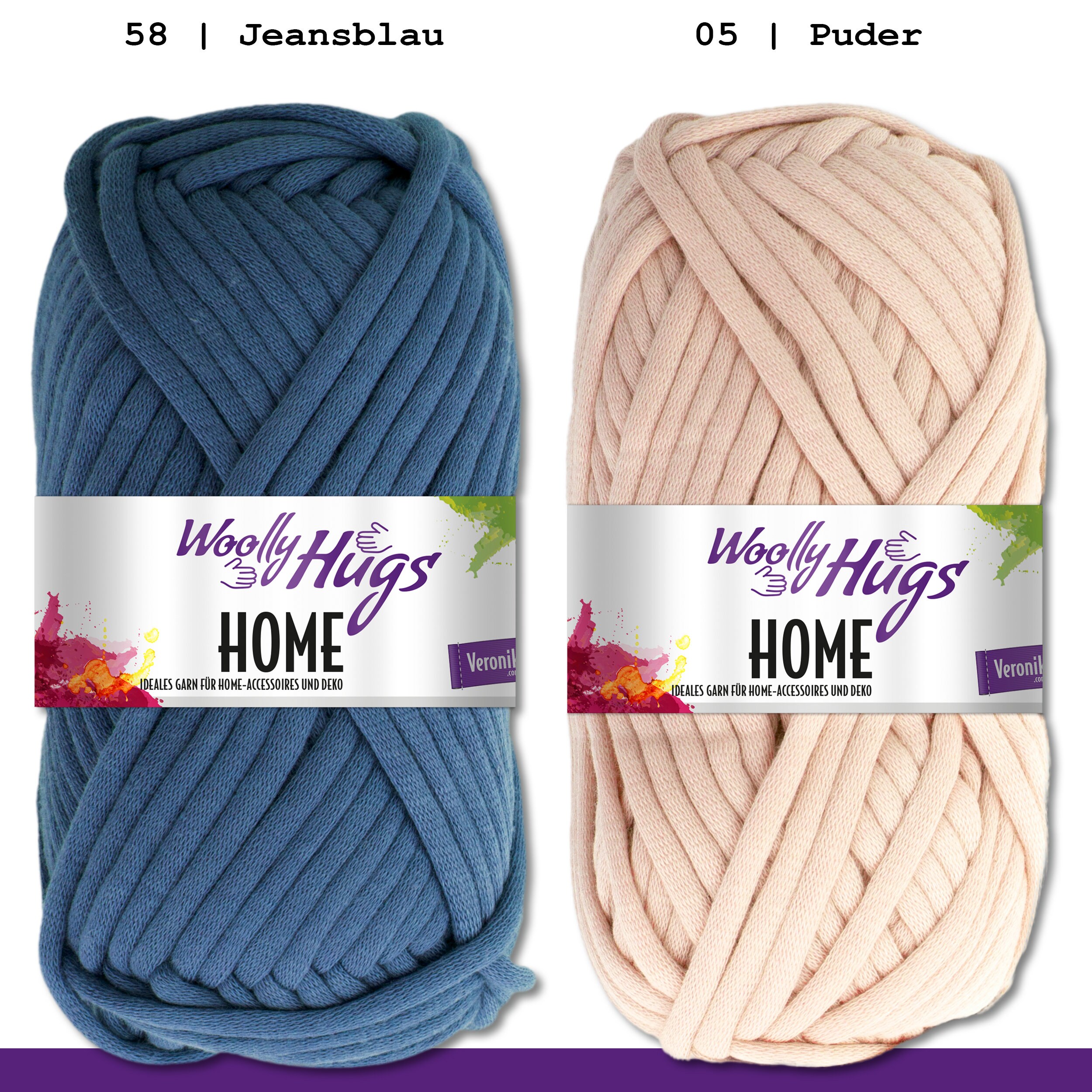 Woolly Hugs 5 X 100 G Home Textile Yarn Cotton Basket Coaster Shell 16 Colors Etsy