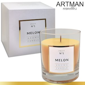 250 g scented candle in glass melon 114 h burning time candle gift TOP quality