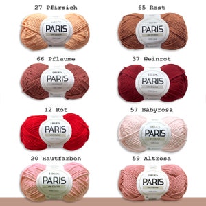 Drops 50 g Paris Coton Été Fil Bébé Fil Basic Fil Oeko-Tex Standard 100 Tricot Crochet 54 Couleurs image 3