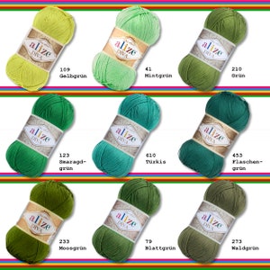 Alize 100 g Diva Wool Yarn Silk Effect Soft Crochet Knitting 65 Colors image 5