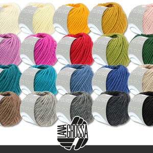 Lana Grossa 5 x 50 g Feltro Felt Wool Virgin Wool Knitting Felt Shoes 20 Colors