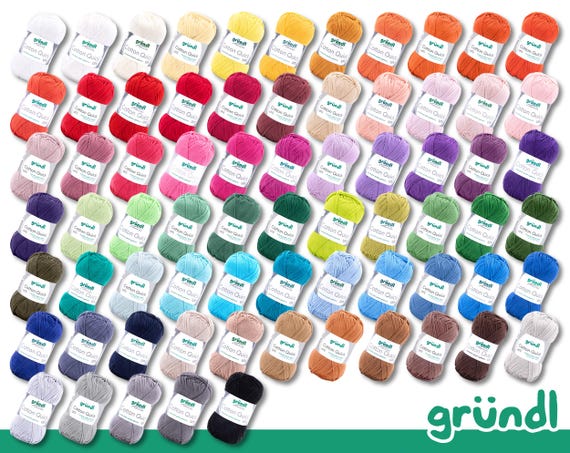 Gründl 50 g Cotton Quick uni Stricken Häkeln Baumwolle Sommergarn Babygarn mercerisiert pflegeleicht