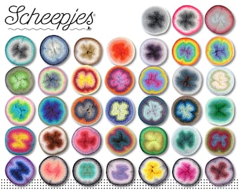 Scheepjes 215 g Whirl Bobbel Hilo degradado Tejer crochet 38 colores