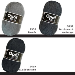 Opal 100 g plain 4-ply sock yarn, felt-free, machine washable, knitting, crocheting yarn, 35 colors image 9