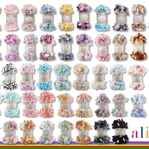 May include: A variety of colorful yarn balls in different colors and patterns. The yarn is made by Alize.