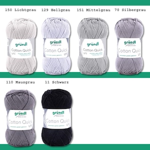 Gründl 50g Cotton Quick uni Knitting Crochet Cotton Summer Yarn Baby Yarn Mercerized Easy Care image 11