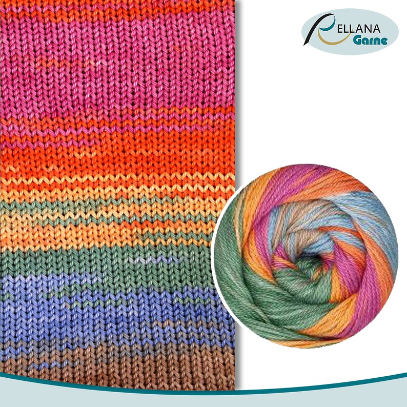 218 Rellana 100 g Adina Batik 100/% cotton mercerized gradient wool