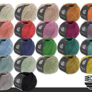 Lana Grossa 50 g Diversa Lana Hilo Tejer Ganchillo Mezcla de Algodón Hilo Efecto Mélange 22 Colores