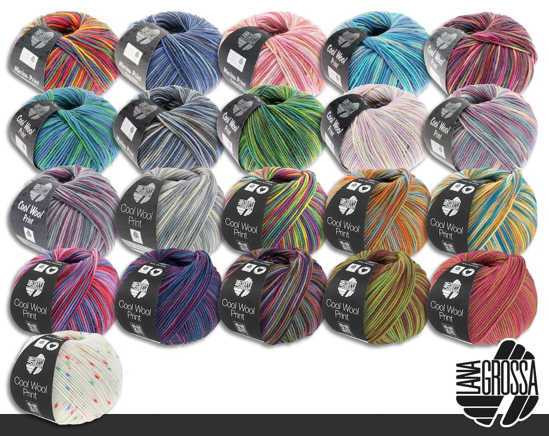 LANA GROSSA Cool Wool Print Laine Mérinos Extra Fine Lavable