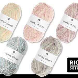 Rico Design 100g Socks Cotton Stretch 4-fädig Sockenwolle Strumpfgarn Stricken 5 Farben