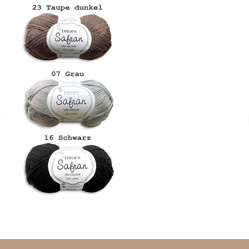 Gouttes 50 g de fil de coton safran pour bébé, fil d'été, fil de base Oeko-Tex Standard 100, crochet à tricoter, 43 couleurs image 7