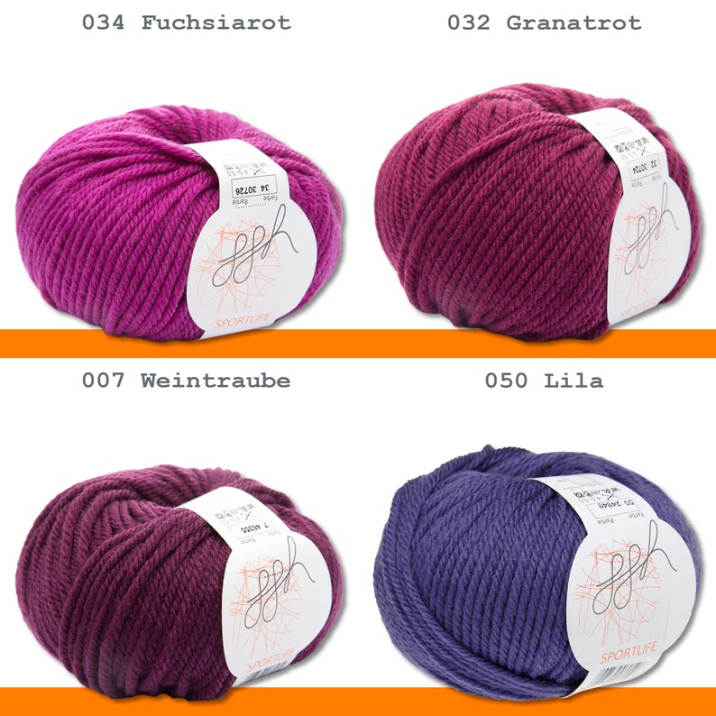 ggh 50 g Sportlife Virgin Wool Superwash Wool Yarn Crochet Knitting 35 Colors image 5