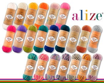 Alize 100g Superwash Artisan Sock Yarn Sock Yarn Stocking Yarn 22 Colors