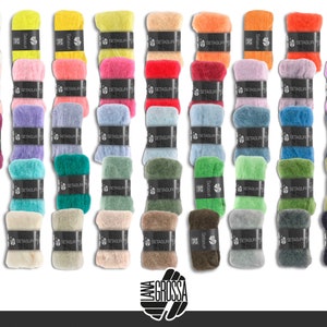Lana Grossa 25 g Setasuri Wool Alpaca Silk Lace Yarn Fluffy Soft Crochet Knitting 45 Colors image 1