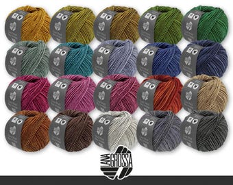 Lana Grossa 50 g Cool Wool Big Vintage Wool Yarn Knitting Crocheting Virgin Wool Merino Extra Fine Winter Yarn 20 Colors