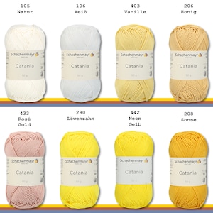 Schachenmayr 50 g Catania Knitting Crochet Cotton Amigurumi 63 Colors another 47 colors in another offer image 2