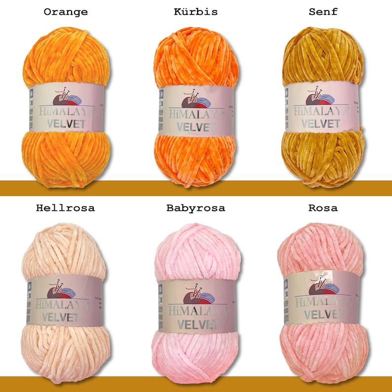 Himalaya 100 g Velours Chenille Laine Tricot Crochet Amigurumi moelleux 42 couleurs image 3