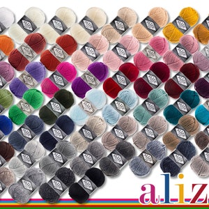 Alize 5 x 100 g Superlana Maxi dicke Wolle zum Häkeln und Stricken Bulky Chunky 52 Farben