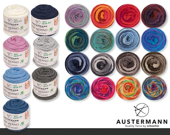 Austermann 5 X 100 G Step Merino 4-ply Virgin Wool Sock Wool