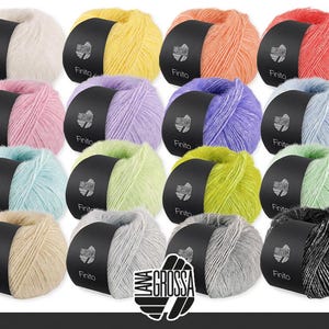 Lana Grossa 50 g Finito Summer Yarn Cotton Fluffy Knitting Crochet Lana Filato 16 Colori