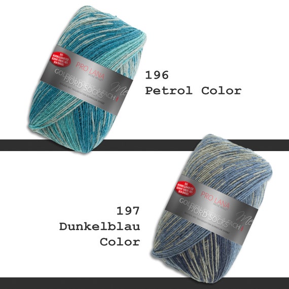Frida's Wollhaus Pro Lana Sockenwolle - Golden Socks 4-fach, 100g Knäuel, Norweger-Effekt, 16 Farben (Beige)