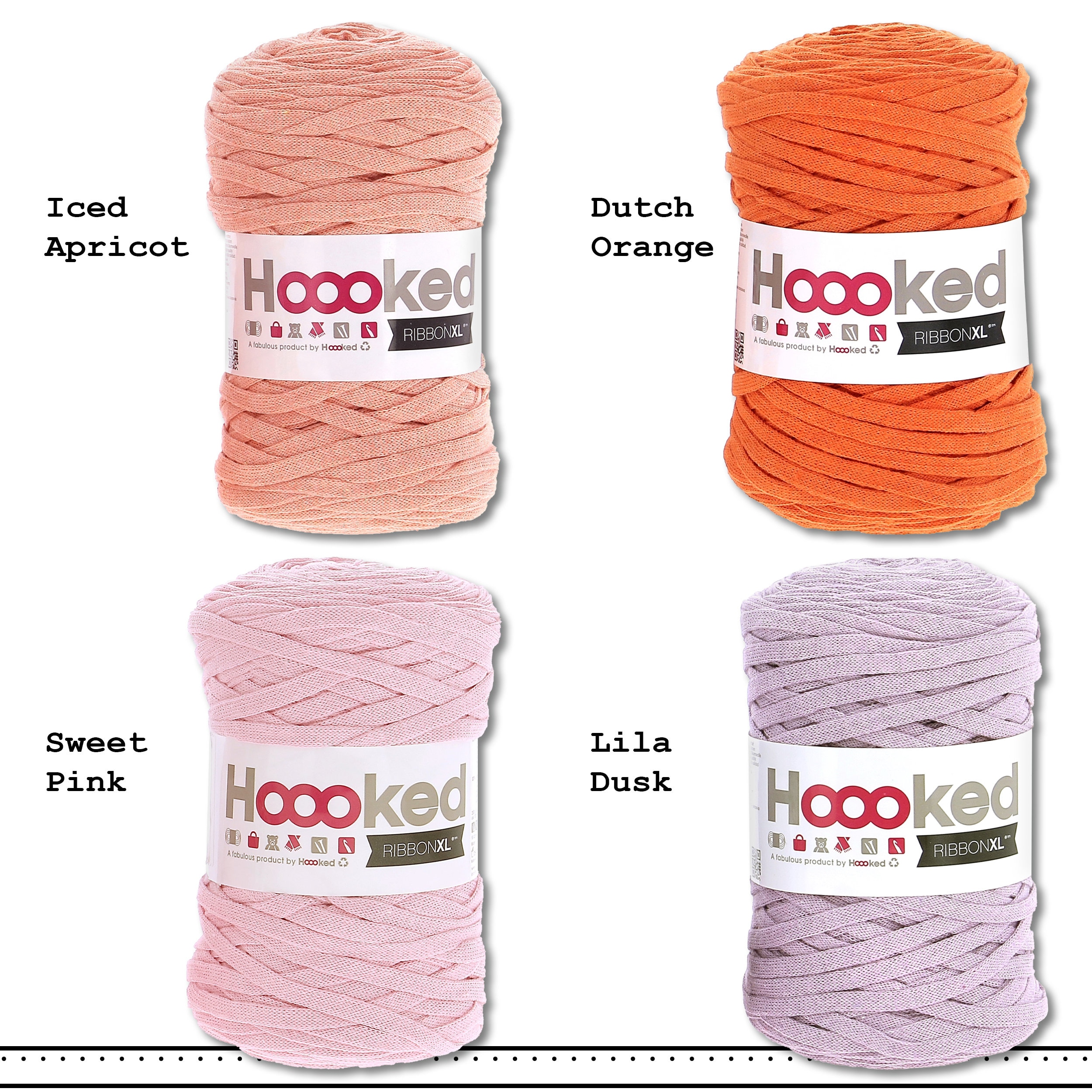 Hoooked 120m Ribbon XL 100% Recycled Giant Textile Yarn Ribbon