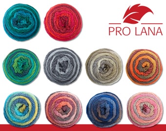 Pro Lana 150 g diamond gradient yarn knitting crochet wool soft easy to care for 10 colors