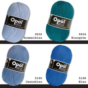 Opal 100 g plain 4-ply sock yarn, felt-free, machine washable, knitting, crocheting yarn, 35 colors image 6