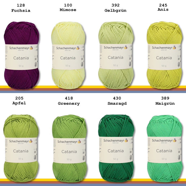 Schachenmayr 50 g Catania Knitting Crochet Cotton Amigurumi 63 Colors another 47 colors in another offer image 8