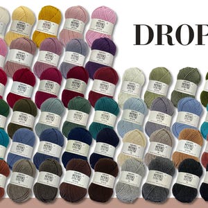 Drops 50 g Merino Extra Fino Mulesing Tricô Crochê Lavável Livre 46 Cores