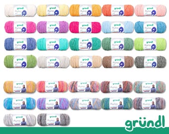 Gründl 5 x 100g Piuma Wool Cotton Yarn Knitting Crochet Amigurumi Light Fluffy