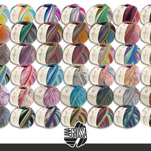 Lana Grossa 5 x 100 g Landlust sock yarn, 4-ply, merino wool, knitting, wool, yarn, crochet