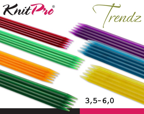 Knitpro Trendz Sock Knitting Needles 15 Cm Needle Game Smooth Surface Easy  Knitting Different Colors 7 Sizes 