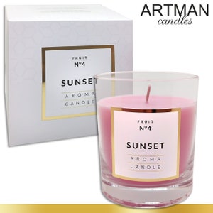 250 g Scented Candle in Glass Sunset 114 h Burning Time Candle Gift TOP Quality