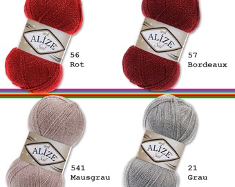 Alize 100 G Sal Sim Effektgarn Glitzer Polyacryl Me Produktbild-Vorschau 13