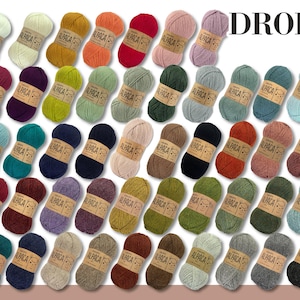 Drops 50 g Alpaca uni mix Alpaca wool yarn soft baby child clothing crochet knitting 47 colors