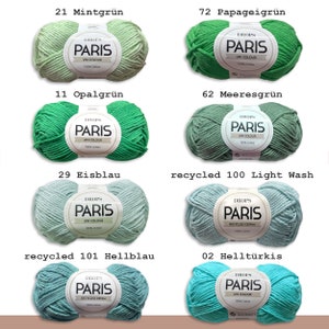 Drops 50 g Paris Coton Été Fil Bébé Fil Basic Fil Oeko-Tex Standard 100 Tricot Crochet 54 Couleurs image 6