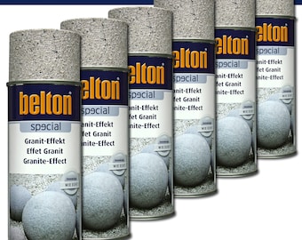 Kwasny Belton Special 6 x 400 ml de peinture en aérosol effet granit grès décoration aspect granit