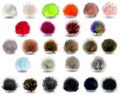 Faux fur pom-pom 10-12 cm, fur pom-pom for hats, pendant, 26 colors to choose from product logo