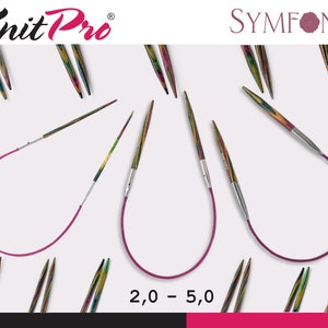 KnitPro Symfonie circular knitting needles 25 cm sustainable birch wood 11 sizes image 1