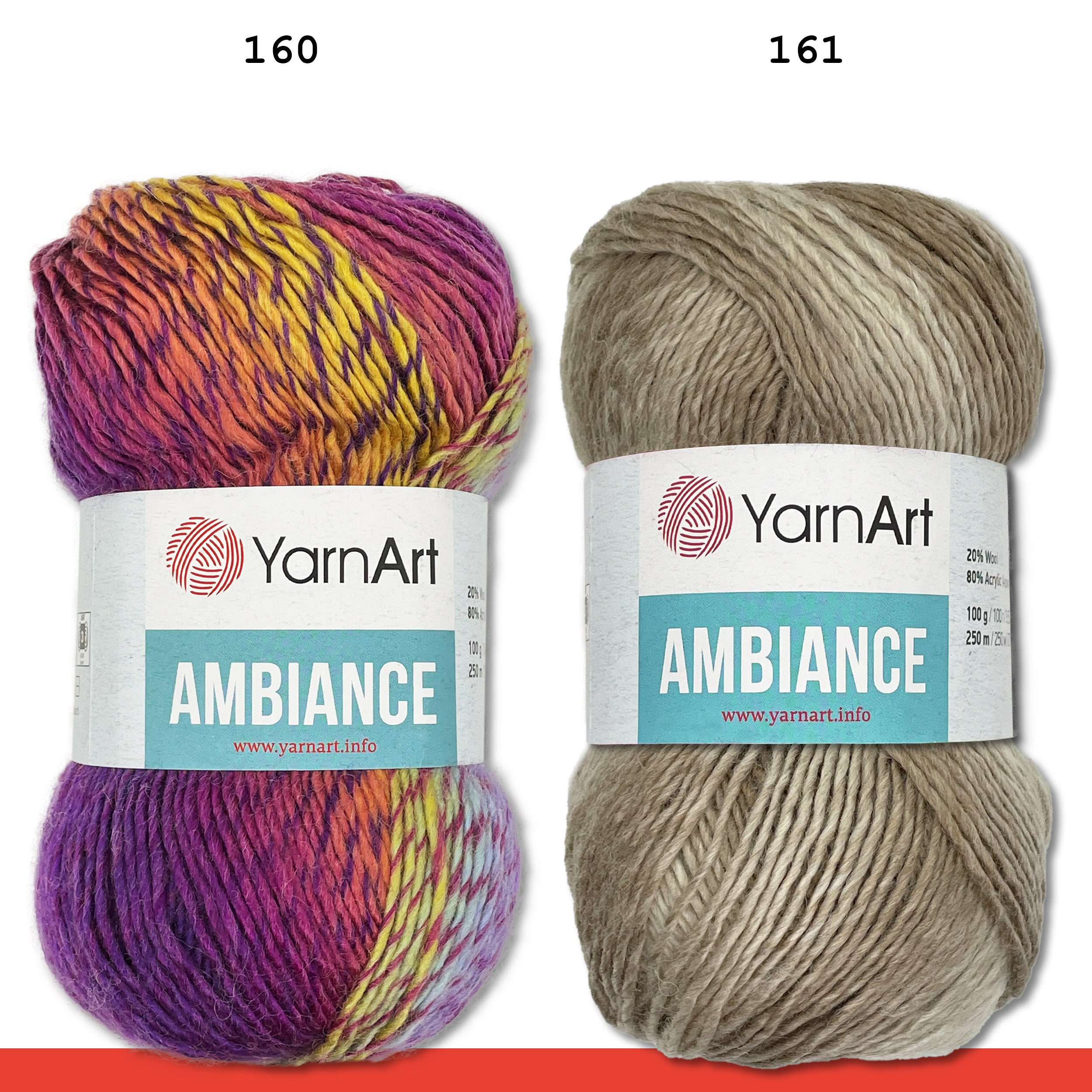 YarnArt 100 g Ambiance Farbeverlaufsgarn aus Wolle und Acryl Etsy.de