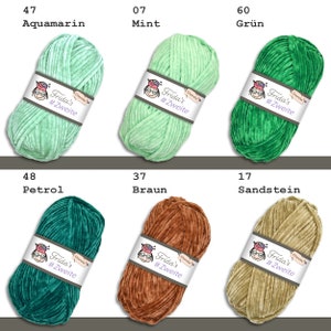 Frida's 100 g Zweite Chenille Wolle Stricken Häkeln Amigurumi samtig weich 42 Farben Bild 7