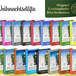 Original Crottendorfer Incense Cones Christmas Fragrances 24 pieces size M 17 fragrances to choose from