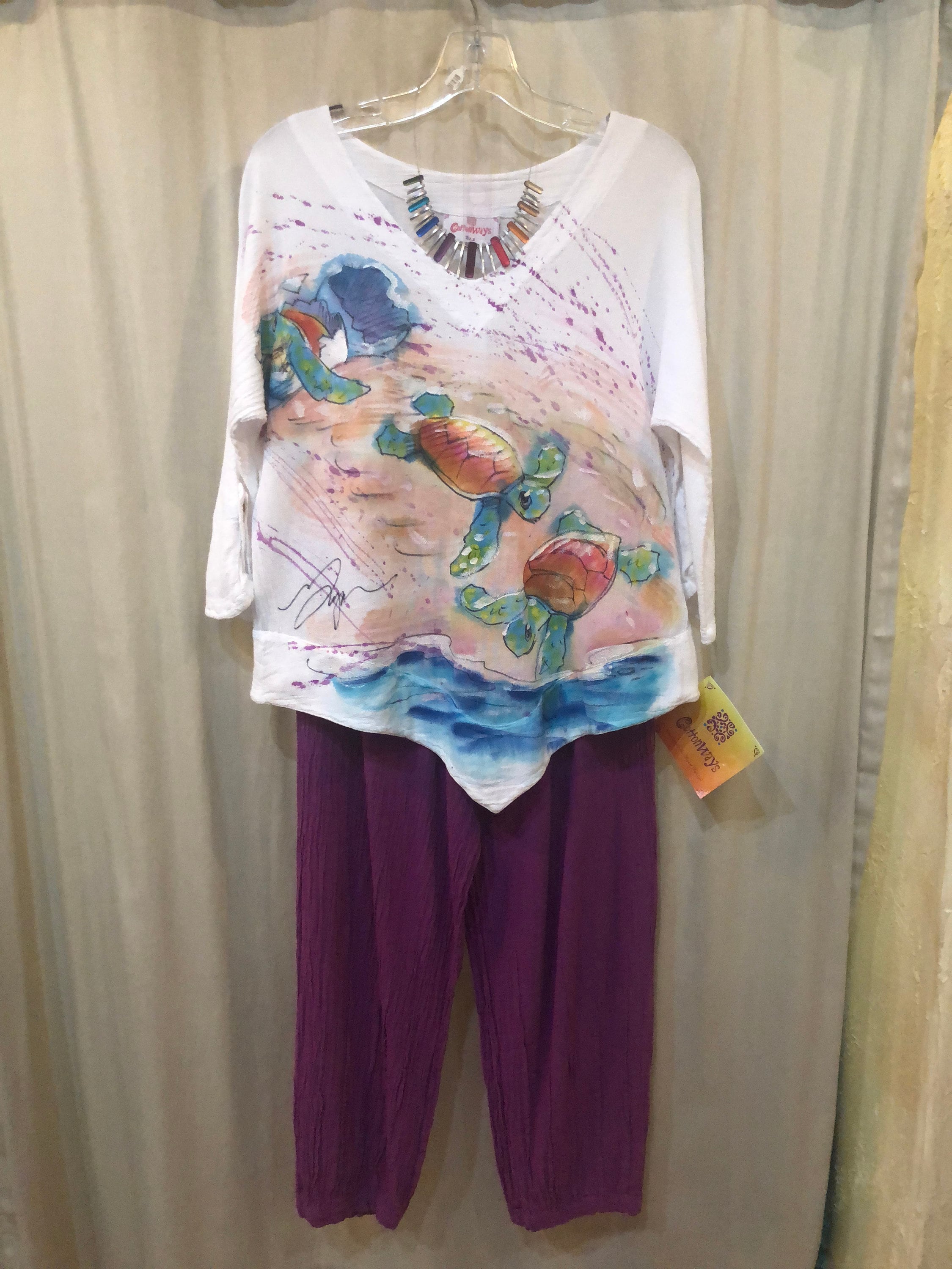Cottonways Hatchlings Hand Painted Cotton Gauze Top - Etsy
