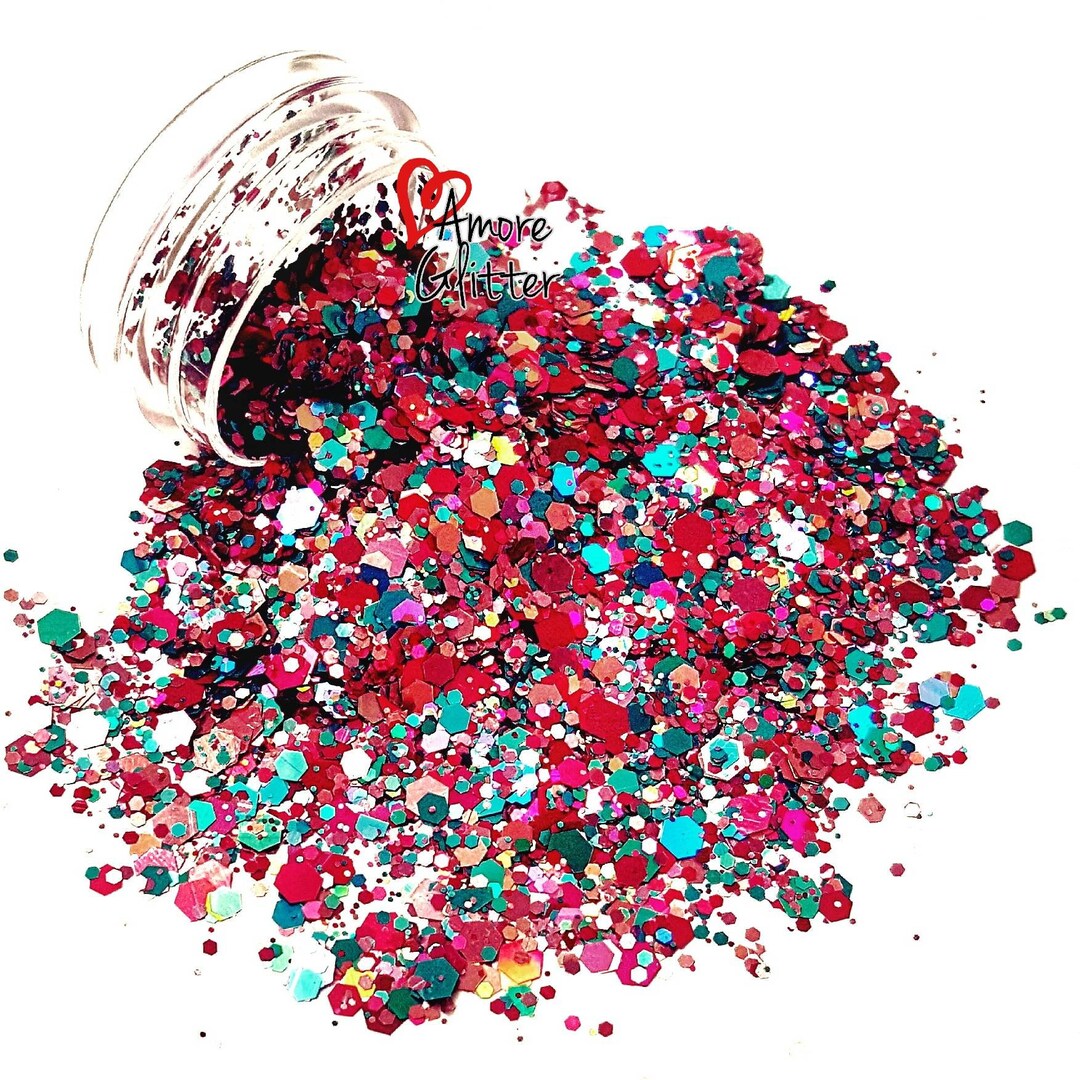 Party Glitter Mix Loose Glitter Chunky Glitter Solvent Etsy
