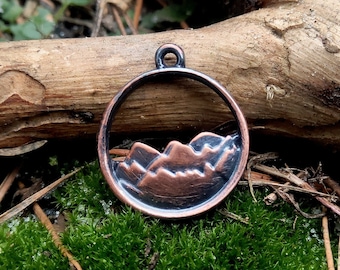 Gift for Mountain Lovers, Mountain Necklace, Mountain Jewelry, Travel necklace, Outdoor pendant, Climbing lovers