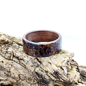Hand-Forged Copper Ring: A Rustic and Unique Statement Piece for Timeless Style, Wiccan ring, Bold copper ring, Thick copper ring