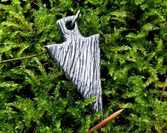 Oxidized Sterling Silver Arrowhead Pendant, Viking Amulet