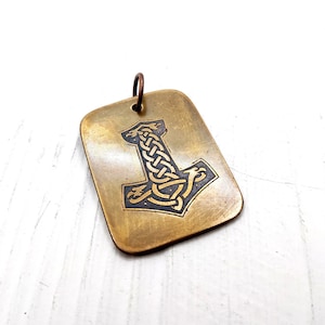 Mjolnir hammer necklace, Thors hammer pendant, Mjolnir hammer, Thors Viking necklace, Viking mjolnir pendant, Viking jewelry for men